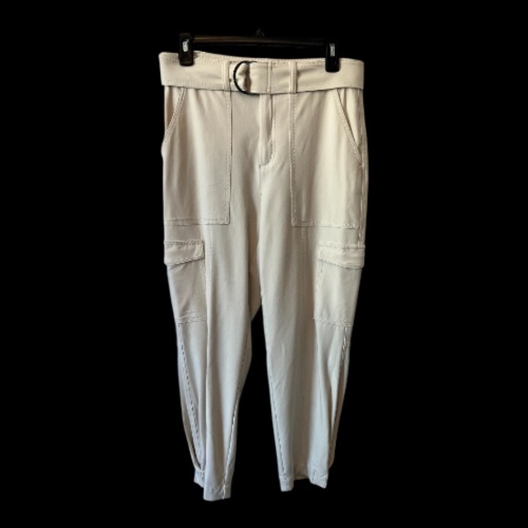 Banana Republic Pants - 👖 EUC++ BANANA REPUBLIC Women’s Cream High-Rise Slim Cargo Pants | Size 6